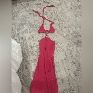 Size small pink halter dress!